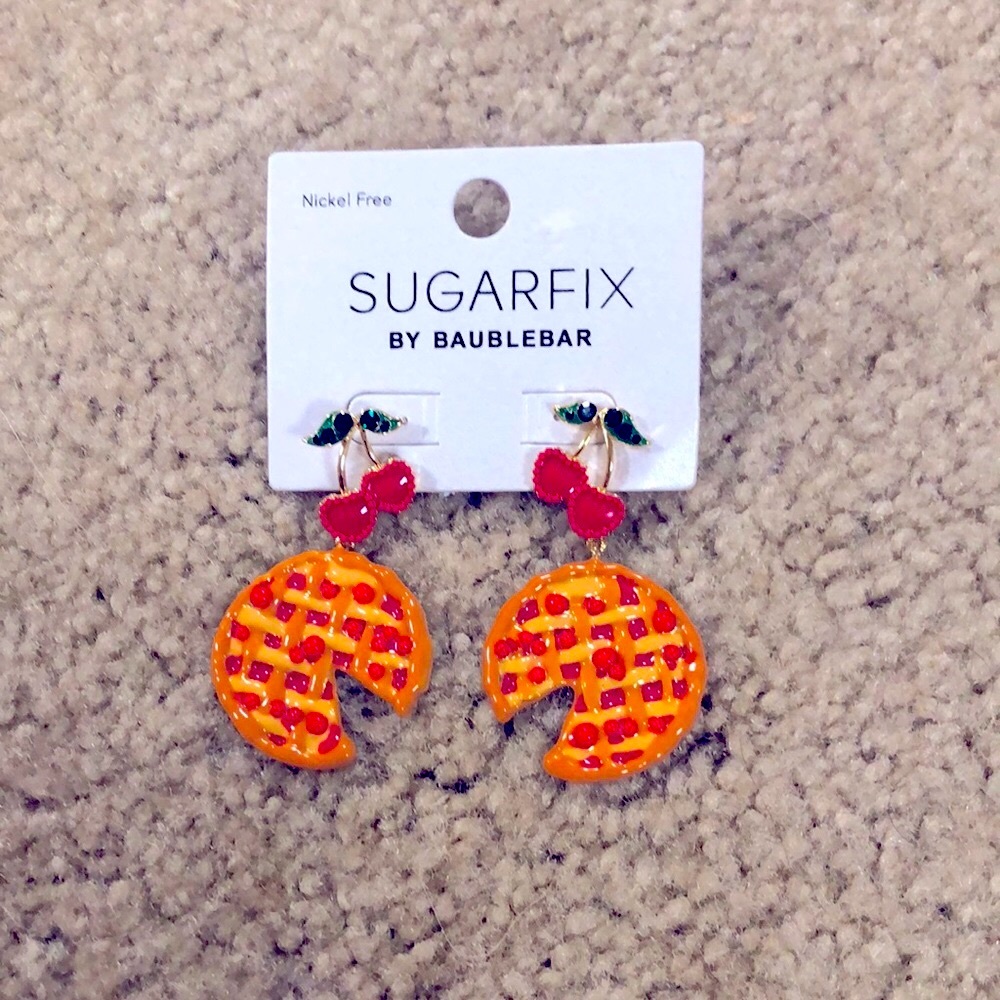 NEW BaubleBar Cherry pie earrings summer